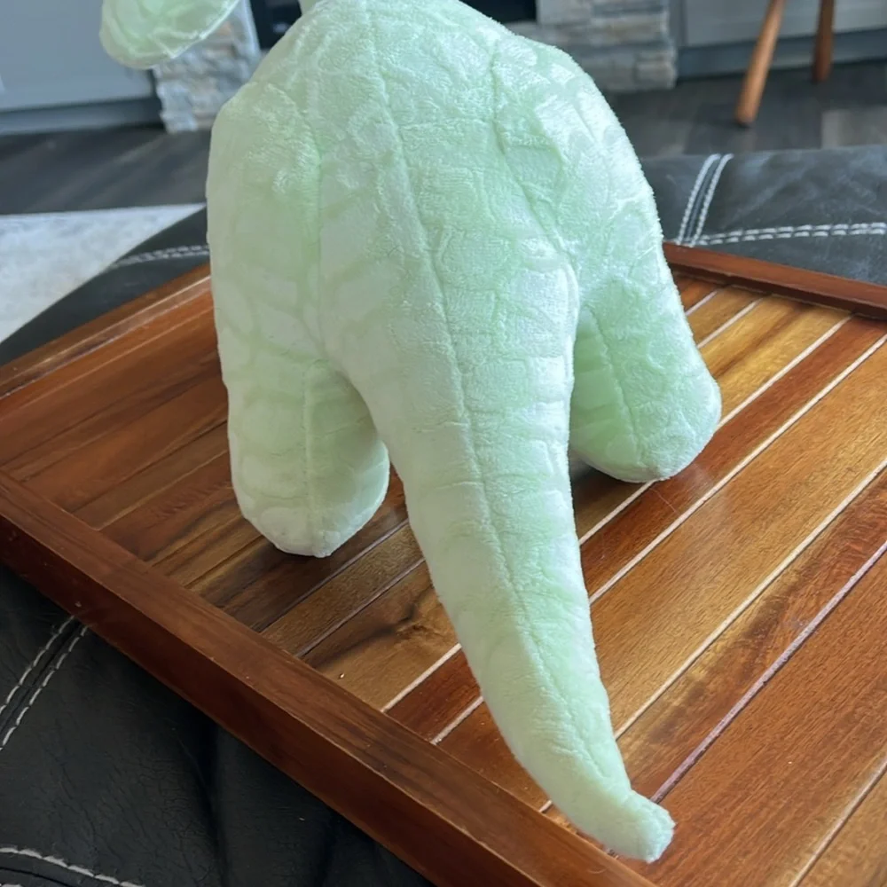 Light Green Dinosaur dog toy plush. Mighty MyDogtoy.com​